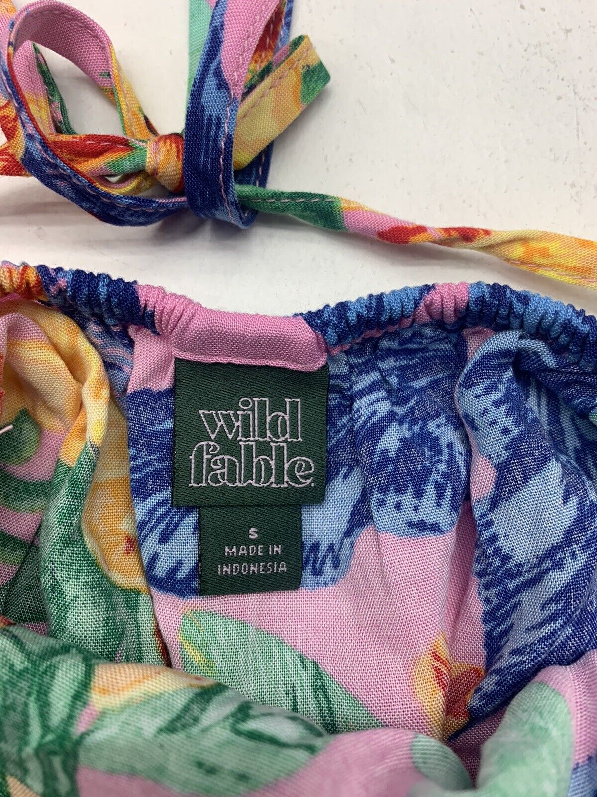 Wild Fable Dress Pink and Yellow Flowers Size M