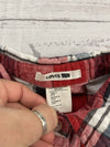 Levi’s Youth Boys Red Plaid Long Sleeve Button Up Size Small