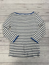 Ralph Lauren White And Blue Striped 3/4 Sleeve T Shirt Women’s Size PS