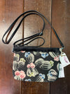 Jessica Simpson New Rio Cactus Canvas Crossbody Black Purse New NWT