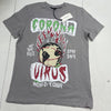 Lanvin Paris Gallery Dept Gray Corona Virus World Tour T Shirt Mens Size 3XL New