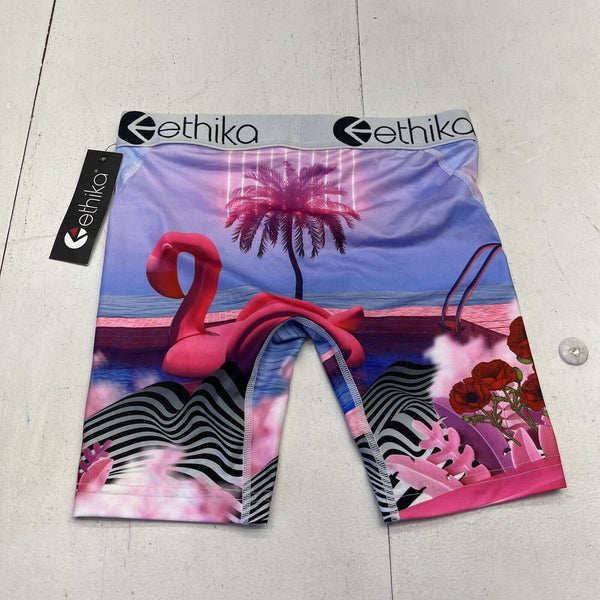 Ethika the Staple Pink Alien Cow Astronaut Screen Print Splash Boxer Men's  NEW *