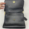 Vintage Coach G13-9870 Black Court Top Handle Leather Small Strap Crossbody Bag