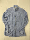 Arnold Palmer Mens Blue Long Sleeve Button aup Shirt Size Large