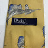 Polo Ralph Lauren Yellow Swordfish Tie 100% Silk