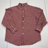 Gap Red Plaid Long Sleeve Button Down Youth Boys Size Large 10