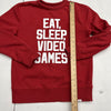 Gap Kids Red “Eat, Sleep, Video Games” Sweater Boys Size X-Large