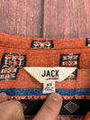 Jack by BB Dakota Women Gregg Long Sleeve Romper Button Up Size XS In Salsa Red