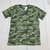 The Childrens Place Boys Green Camouflage Short Sleeve Size XL