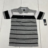 Streetrules Gray/Black Short Sleeve Polo Boys Size 8 NEW