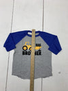 Rabbit Skins Boys Grey Blue Long Sleeve Shirt Size 3