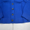 Talbots Blue V Neck Button Front Cardigan Sweater Women’s Size XS New