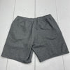 Puma Gray Embossed Logo Fleece Sweatpant Shorts Mens Size XL