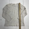 There Abouts Ivory Waffle Knit Long Sleeve T-Shirt Boys Size XXS