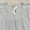 Loft Light Blue Sleeveless Blouse Shirt Women Size L NEW