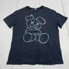 Shein Black Holographic Bear Short Sleeve T Shirt Youth Kids Size 14 New