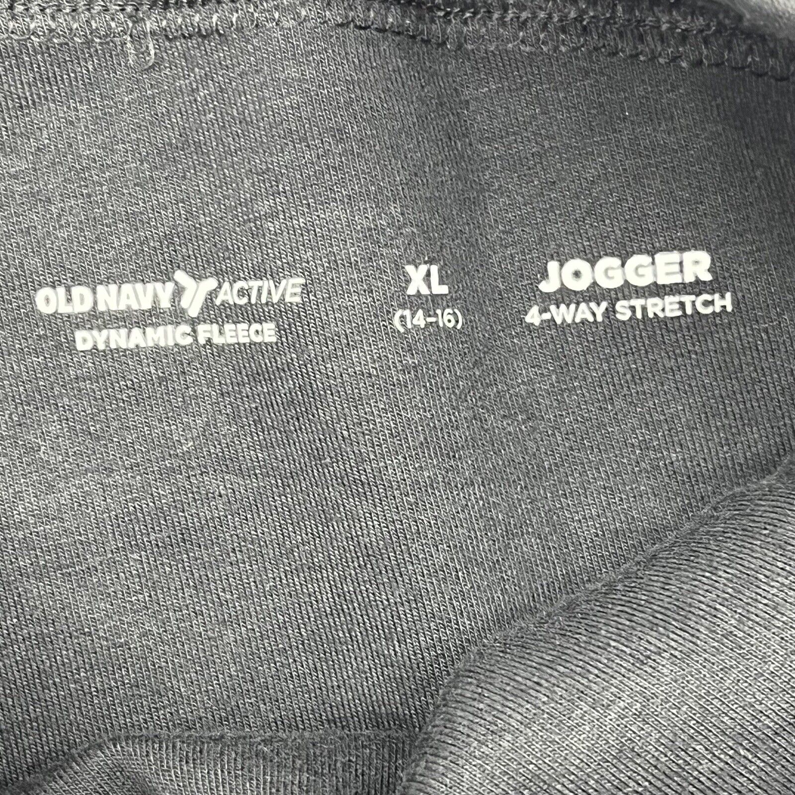 Old Navy Black Dynamic Fleece Jogger Sweatpants Boys Size X-Large (14- -  beyond exchange