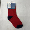 Hayley Red Blue Kids Crew Socks 1-Pair Kids Unisex Size 2-4 Y NEW