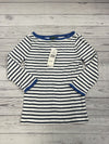 Ralph Lauren White And Blue Striped 3/4 Sleeve T Shirt Women’s Size PS