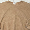 Talulah Anthropologie Tan Marble Pullover Sweater Women Size L Pockets