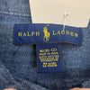 Kids Ralph Lauren Blue Long Sleeve Button Up Size Medium