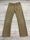 LEVI&#39;S 514 Straight Fit Khakis Pants 12 26x26 Tan Adjustable Waist Boys Youth