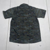 Nomad Green Camo Button Down Short Sleeve Polo Youth Boys Size XL