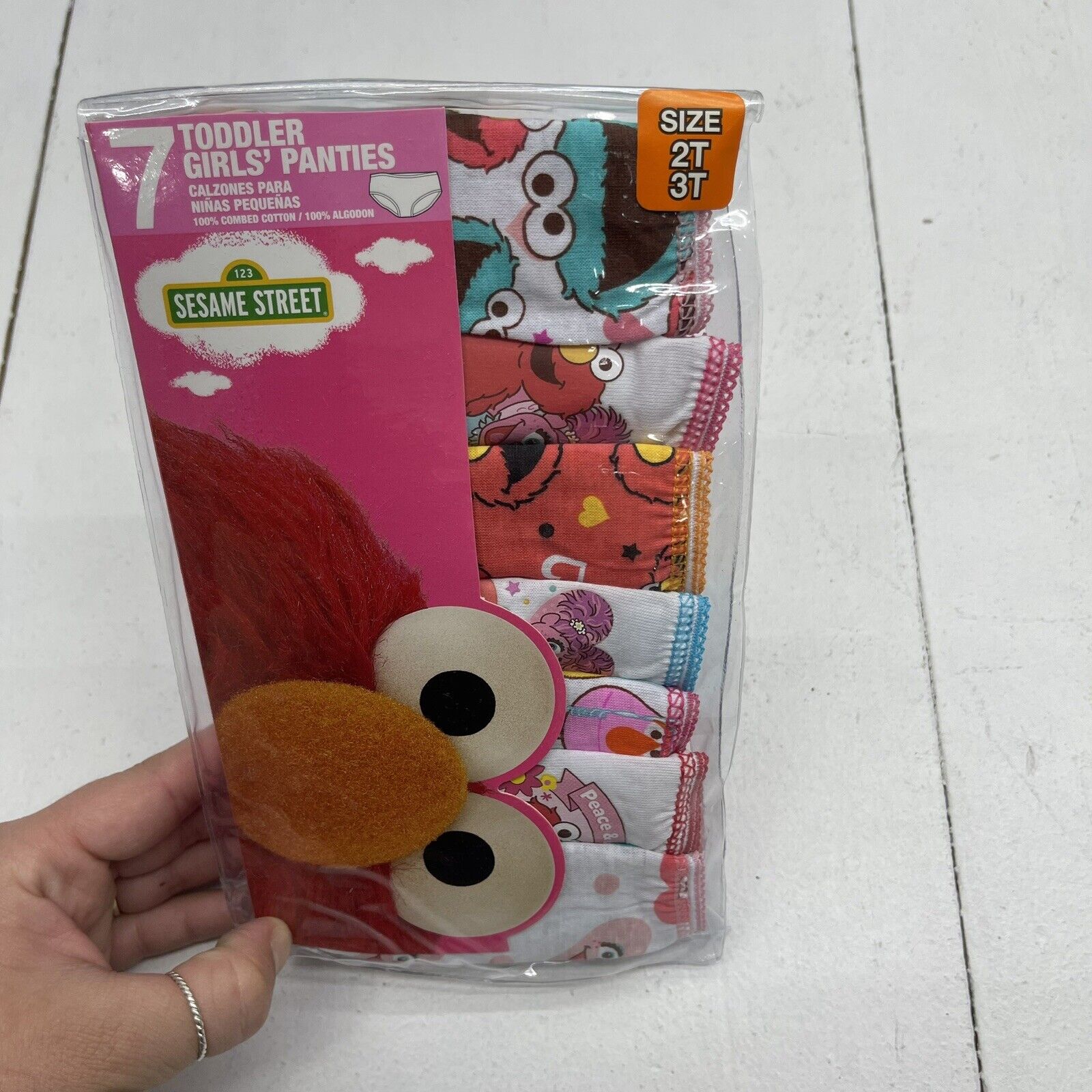 Sesame Street 7 Pack Printed Underwear Toddler Girls Size 2/3T New