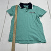 Youth Boys Blue Cotton Short Sleeve Polo Size Small