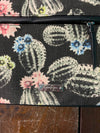 Jessica Simpson New Rio Cactus Canvas Crossbody Black Purse New NWT