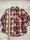 Levi’s Youth Boys Red Plaid Long Sleeve Button Up Size Small