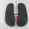 Adidas Red Stripe Slides Youth Boys Size 4