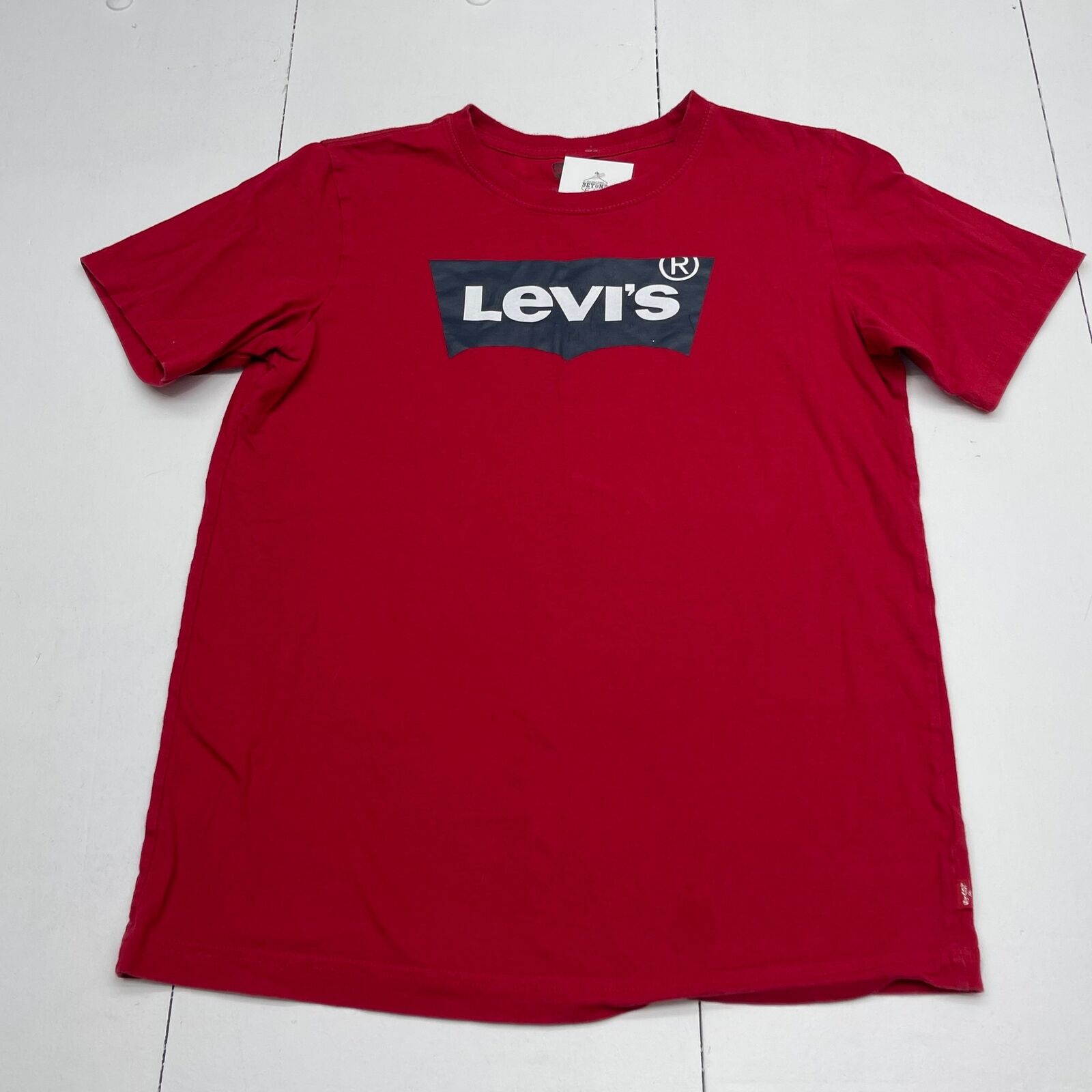 Levi’s Red Graphic Logo Short Sleeve T Shirt Youth Boys Size Large