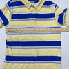 The Children’s Place Yellow &amp; Blue Striped Short Sleeve Polo Boys Size Medium