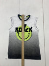 Off Campus Boy White Grey Ombré Rock Graphic Tank Size 5/6