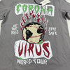 Lanvin Paris Gallery Dept Gray Corona Virus World Tour T Shirt Mens Size 3XL New