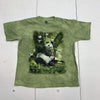 The Mountain Atlanta Zoo Green Panda Short Sleeve Kids Medium