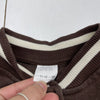 Zara New York Bomber Jacket Brown Cream Plush Snap Front  Youth Size 11/12