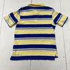 The Children’s Place Yellow &amp; Blue Striped Short Sleeve Polo Boys Size Medium