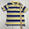 The Children’s Place Yellow &amp; Blue Striped Short Sleeve Polo Boys Size Medium