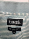 Ashworth Blue Striped Polo Short Sleeve XL