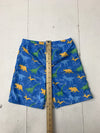 Unbranded Boys Blue Dinosaur Print Swim Bottoms Size Medium