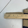 J Jill Women’s Clutch Purse Multicolor Striped Burlap Material Zipper New