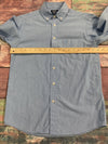 Kids Izod Long Sleeve Button Up Shirt Blue Boys Size large 14/16