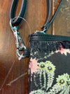 Jessica Simpson New Rio Cactus Canvas Crossbody Black Purse New NWT