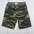 Free Planet Green Camo Cargo Shorts Youth Boys Size 10