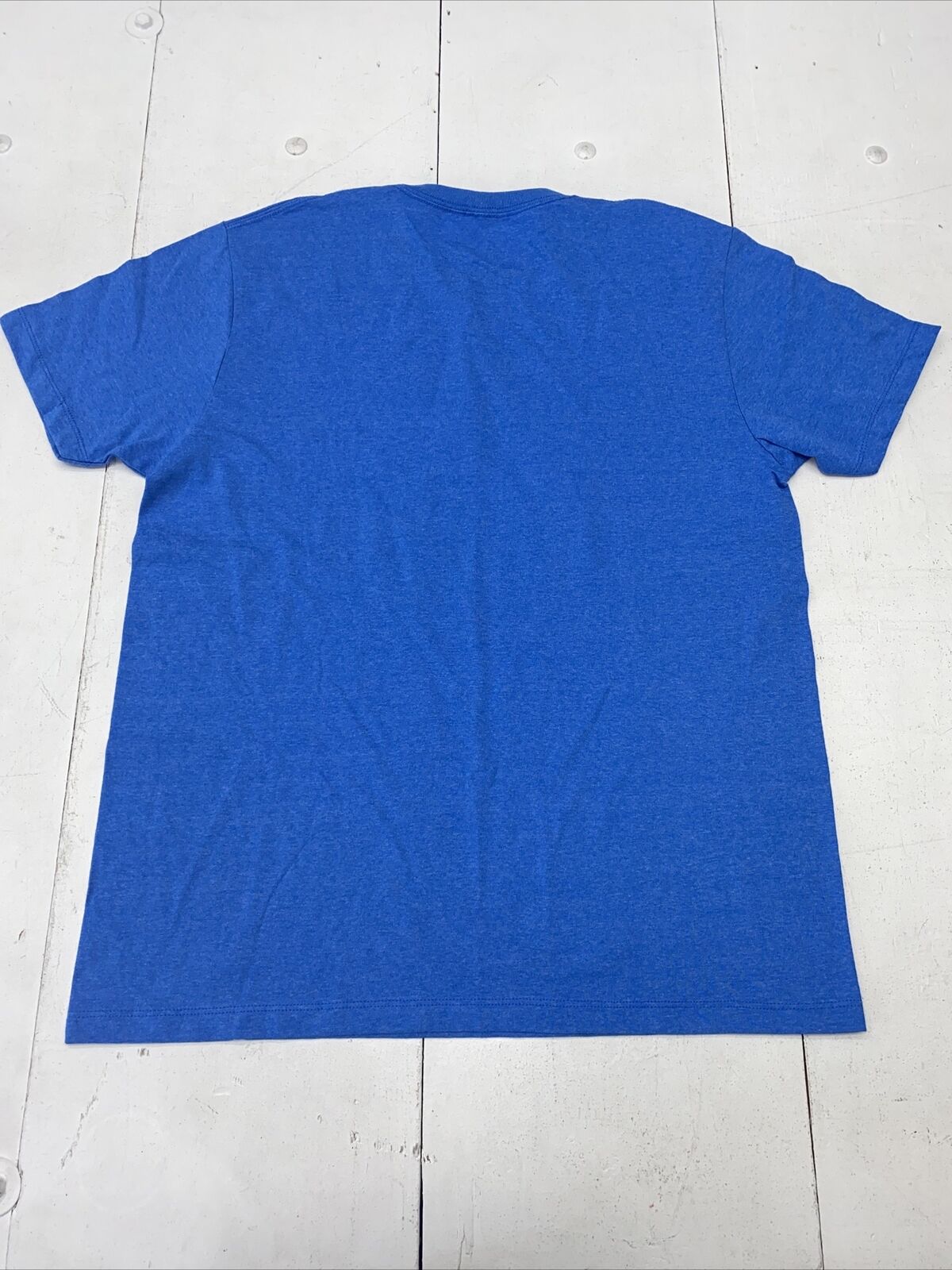 Royal blue graphic sales shirt