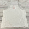 Nike Gray White Athletic Tank Top Mesh Sides Back Drawstring Woman’s Size XL NEW