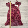 Lucy Paris Isla Velvet Rose Sheath Dress Sleeveless Magenta Women’s Size XS New