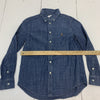 Kids Ralph Lauren Blue Long Sleeve Button Up Size Medium